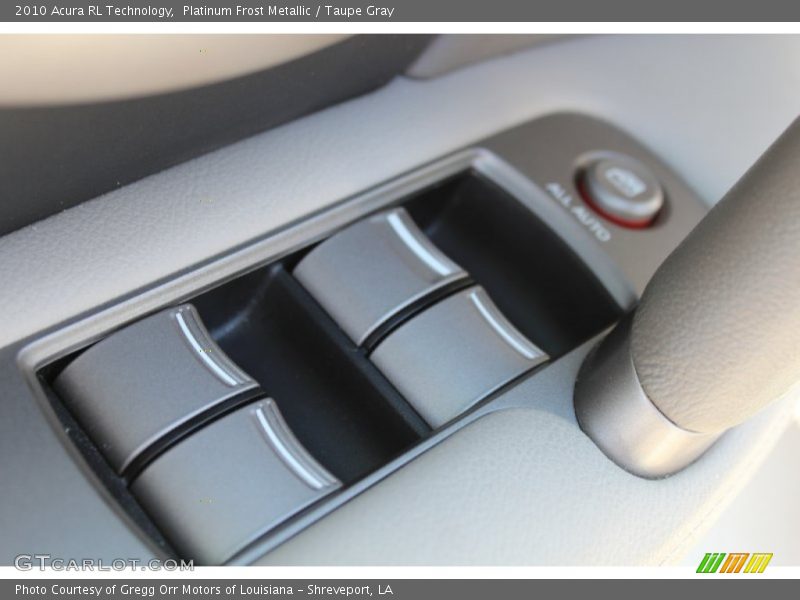 Platinum Frost Metallic / Taupe Gray 2010 Acura RL Technology