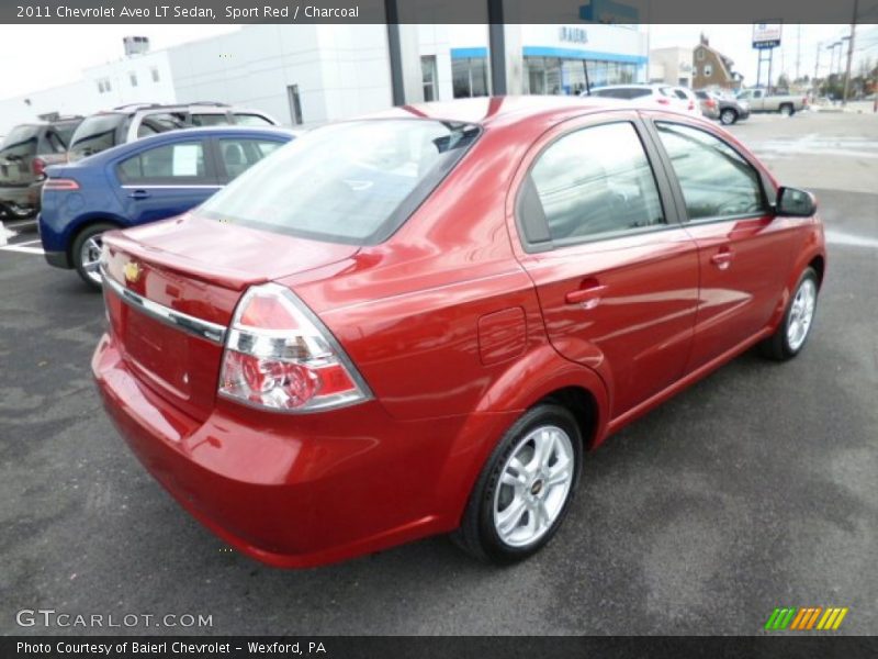 Sport Red / Charcoal 2011 Chevrolet Aveo LT Sedan
