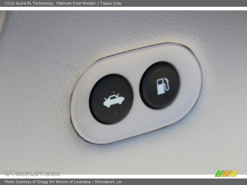 Platinum Frost Metallic / Taupe Gray 2010 Acura RL Technology