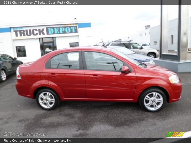 Sport Red / Charcoal 2011 Chevrolet Aveo LT Sedan