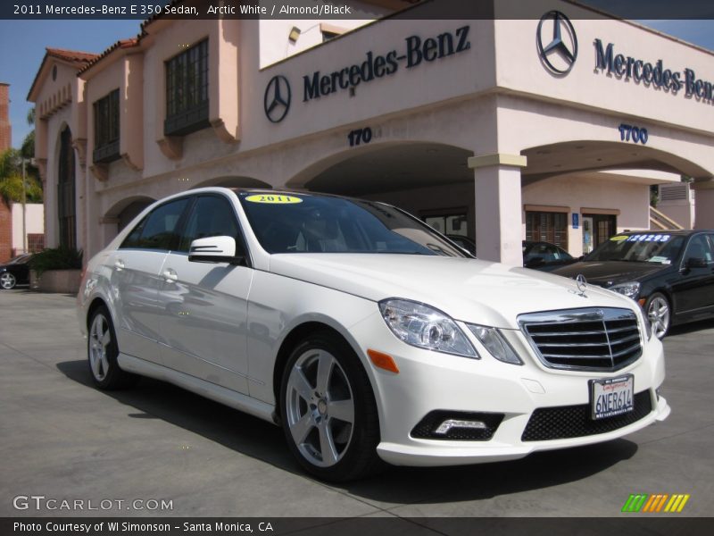 Arctic White / Almond/Black 2011 Mercedes-Benz E 350 Sedan