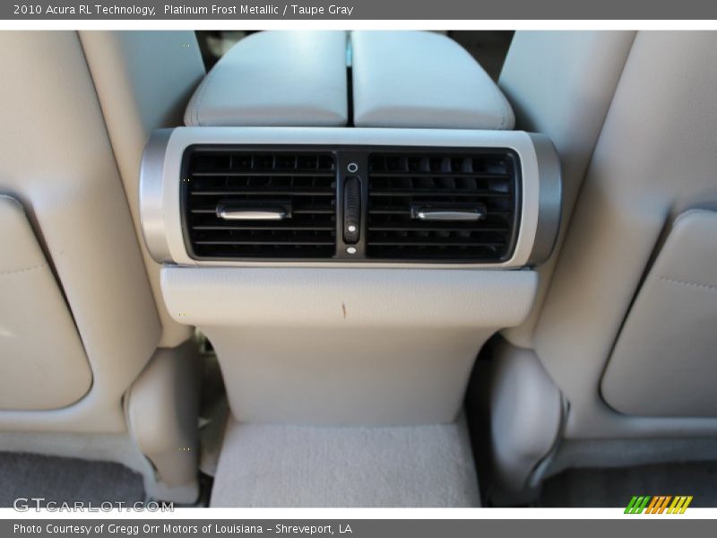 Platinum Frost Metallic / Taupe Gray 2010 Acura RL Technology