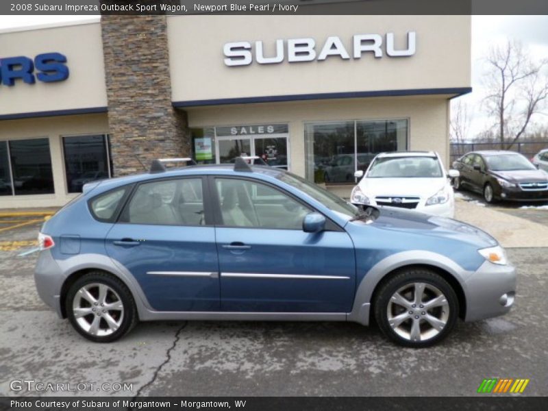 Newport Blue Pearl / Ivory 2008 Subaru Impreza Outback Sport Wagon