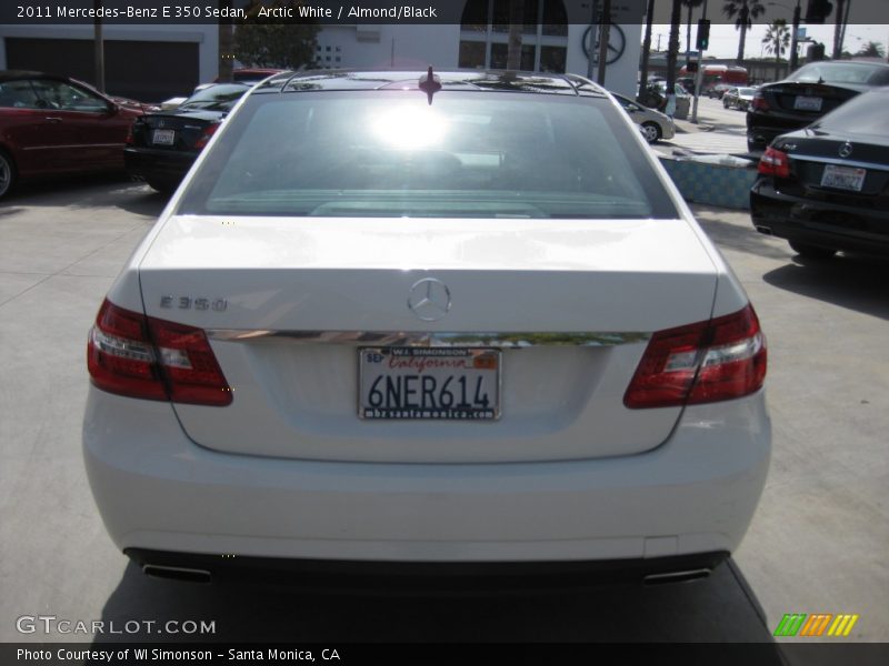 Arctic White / Almond/Black 2011 Mercedes-Benz E 350 Sedan