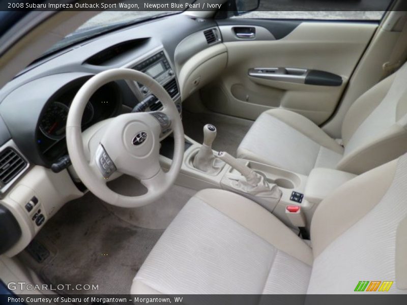 Newport Blue Pearl / Ivory 2008 Subaru Impreza Outback Sport Wagon