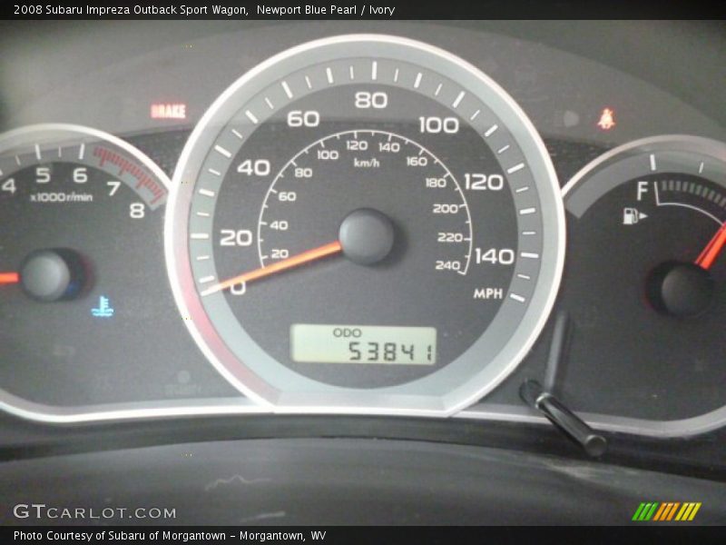 Newport Blue Pearl / Ivory 2008 Subaru Impreza Outback Sport Wagon