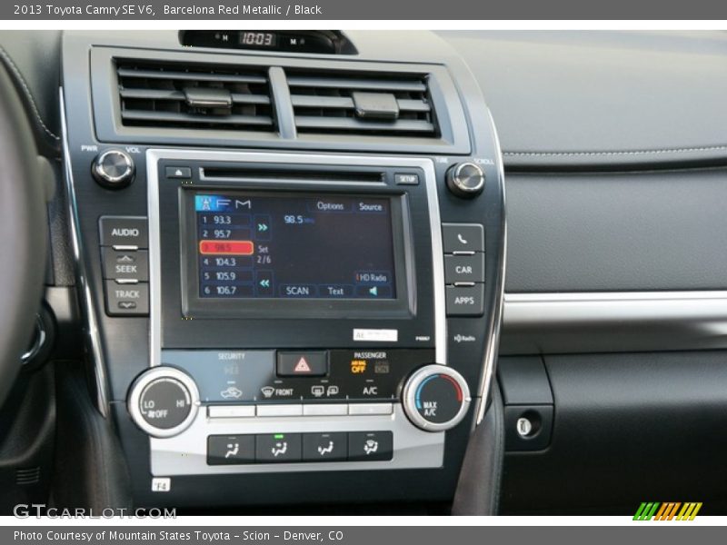 Barcelona Red Metallic / Black 2013 Toyota Camry SE V6