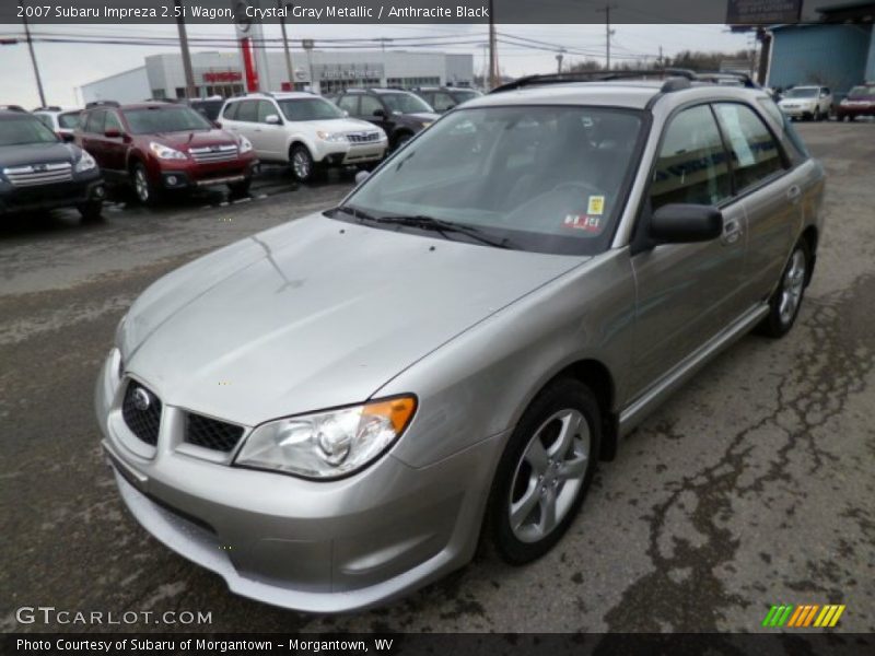 Crystal Gray Metallic / Anthracite Black 2007 Subaru Impreza 2.5i Wagon