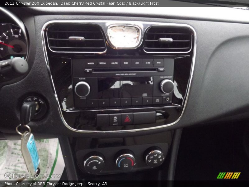 Deep Cherry Red Crystal Pearl Coat / Black/Light Frost 2012 Chrysler 200 LX Sedan