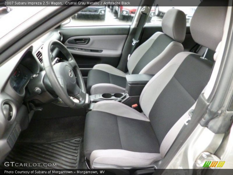 Crystal Gray Metallic / Anthracite Black 2007 Subaru Impreza 2.5i Wagon