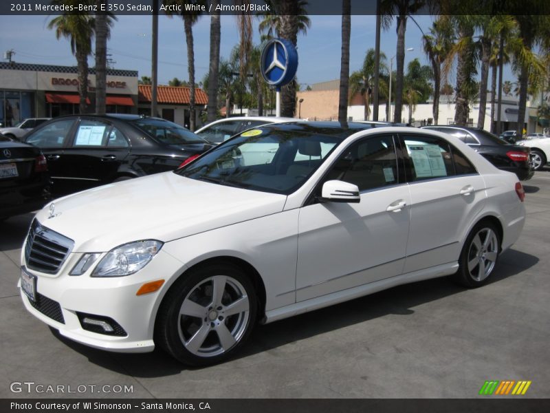 Arctic White / Almond/Black 2011 Mercedes-Benz E 350 Sedan