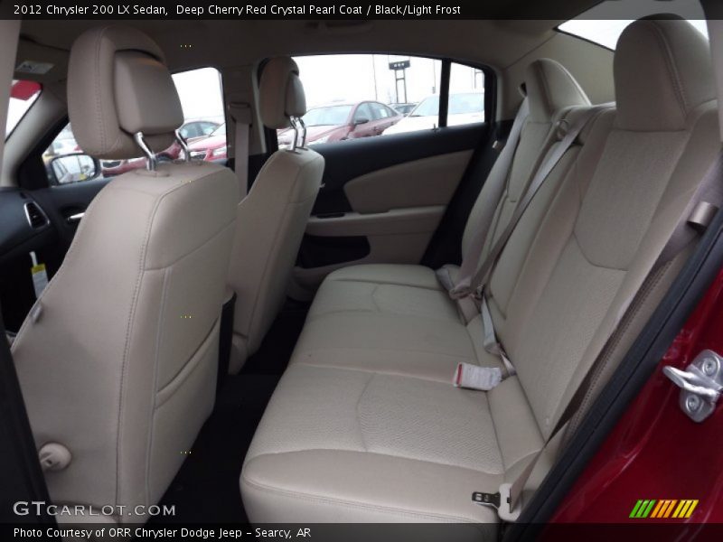 Deep Cherry Red Crystal Pearl Coat / Black/Light Frost 2012 Chrysler 200 LX Sedan