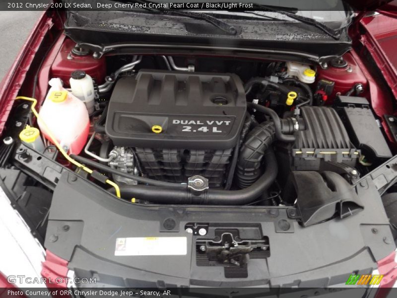 Deep Cherry Red Crystal Pearl Coat / Black/Light Frost 2012 Chrysler 200 LX Sedan