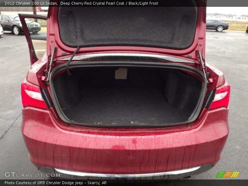 Deep Cherry Red Crystal Pearl Coat / Black/Light Frost 2012 Chrysler 200 LX Sedan