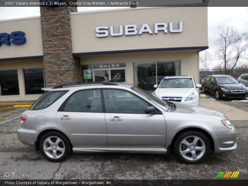 Crystal Gray Metallic / Anthracite Black 2007 Subaru Impreza 2.5i Wagon