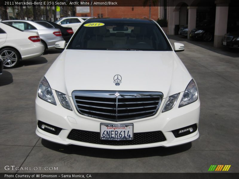 Arctic White / Almond/Black 2011 Mercedes-Benz E 350 Sedan