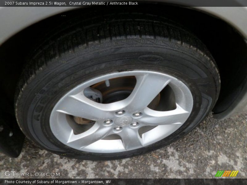 Crystal Gray Metallic / Anthracite Black 2007 Subaru Impreza 2.5i Wagon