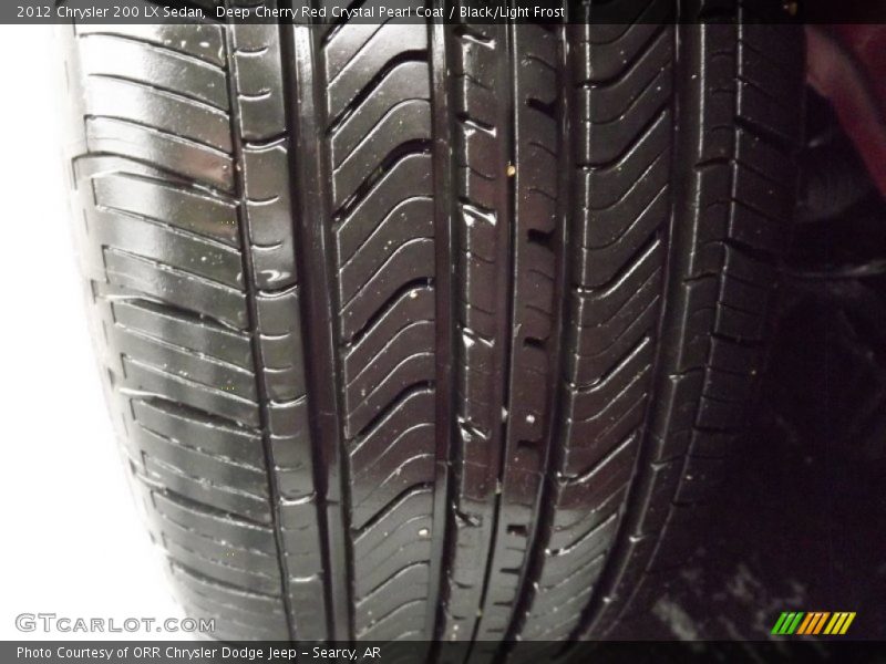 Deep Cherry Red Crystal Pearl Coat / Black/Light Frost 2012 Chrysler 200 LX Sedan