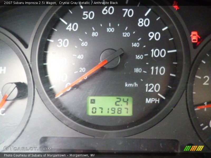 Crystal Gray Metallic / Anthracite Black 2007 Subaru Impreza 2.5i Wagon