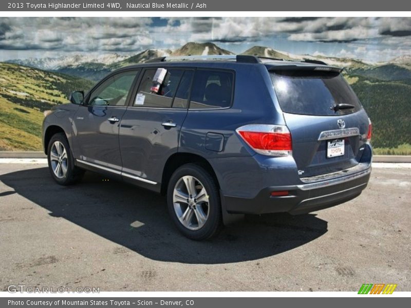 Nautical Blue Metallic / Ash 2013 Toyota Highlander Limited 4WD