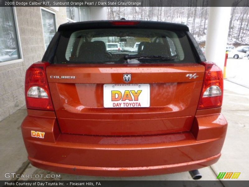 Sunburst Orange Pearl / Dark Slate Gray/Orange 2008 Dodge Caliber R/T