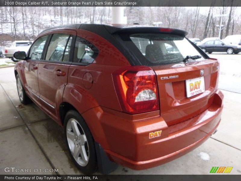 Sunburst Orange Pearl / Dark Slate Gray/Orange 2008 Dodge Caliber R/T