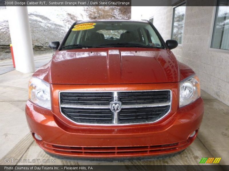 Sunburst Orange Pearl / Dark Slate Gray/Orange 2008 Dodge Caliber R/T