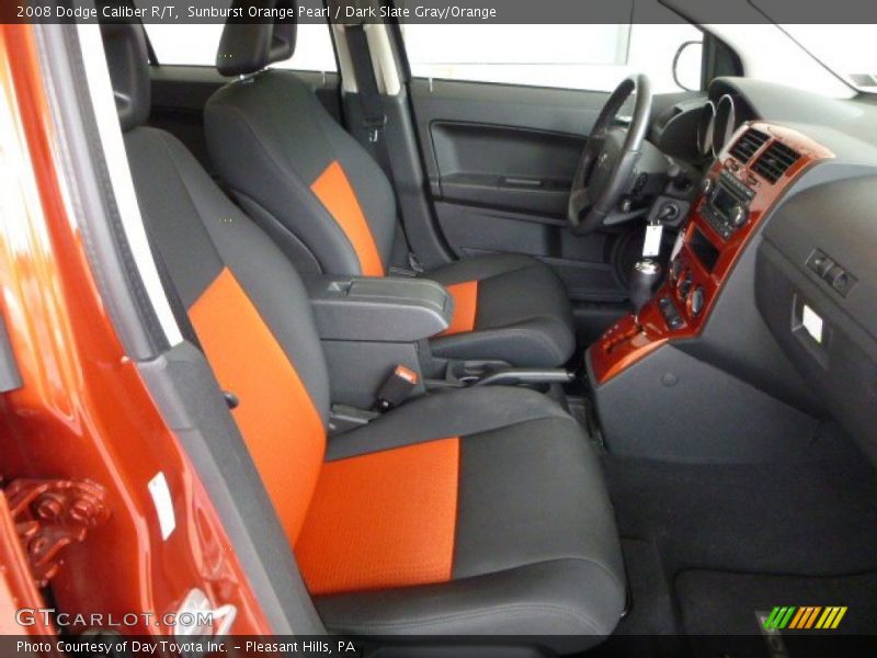  2008 Caliber R/T Dark Slate Gray/Orange Interior