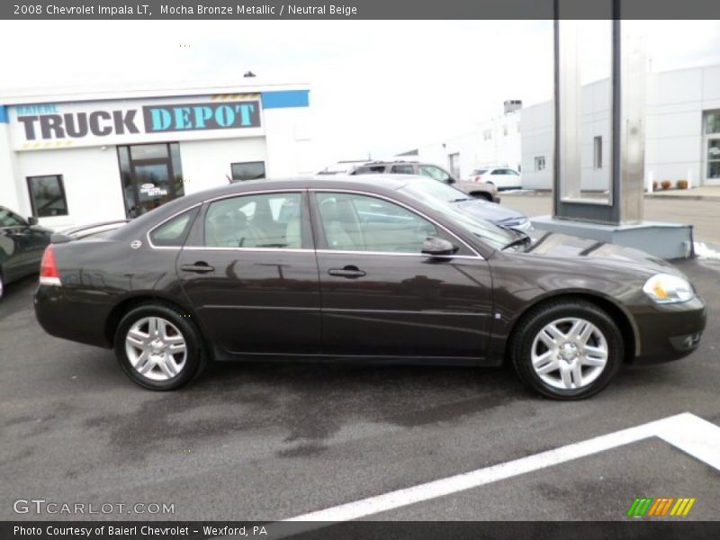 Mocha Bronze Metallic / Neutral Beige 2008 Chevrolet Impala LT