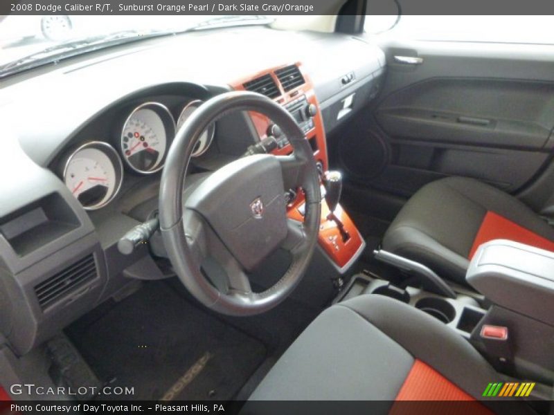 Sunburst Orange Pearl / Dark Slate Gray/Orange 2008 Dodge Caliber R/T