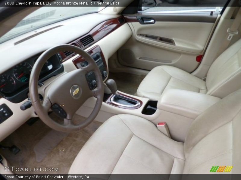 Mocha Bronze Metallic / Neutral Beige 2008 Chevrolet Impala LT