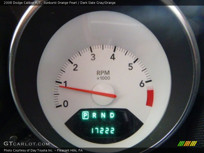 Sunburst Orange Pearl / Dark Slate Gray/Orange 2008 Dodge Caliber R/T