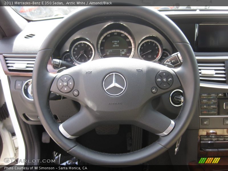 Arctic White / Almond/Black 2011 Mercedes-Benz E 350 Sedan