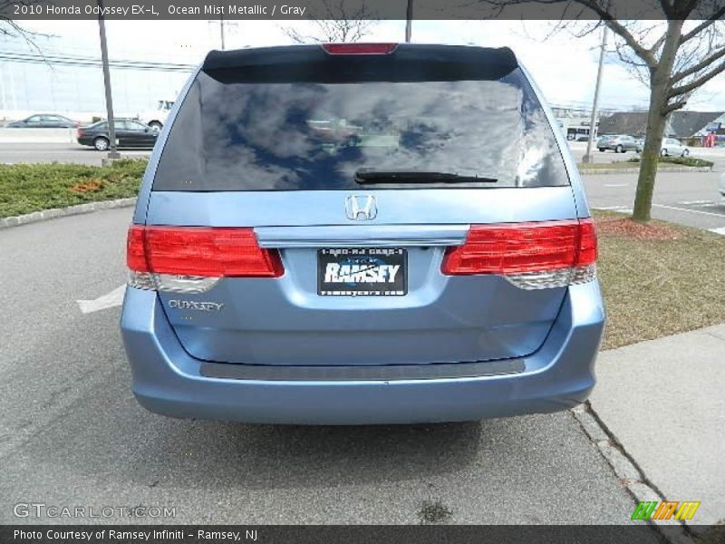 Ocean Mist Metallic / Gray 2010 Honda Odyssey EX-L