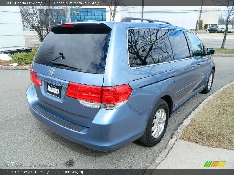 Ocean Mist Metallic / Gray 2010 Honda Odyssey EX-L