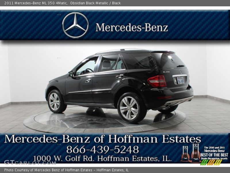 Obsidian Black Metallic / Black 2011 Mercedes-Benz ML 350 4Matic