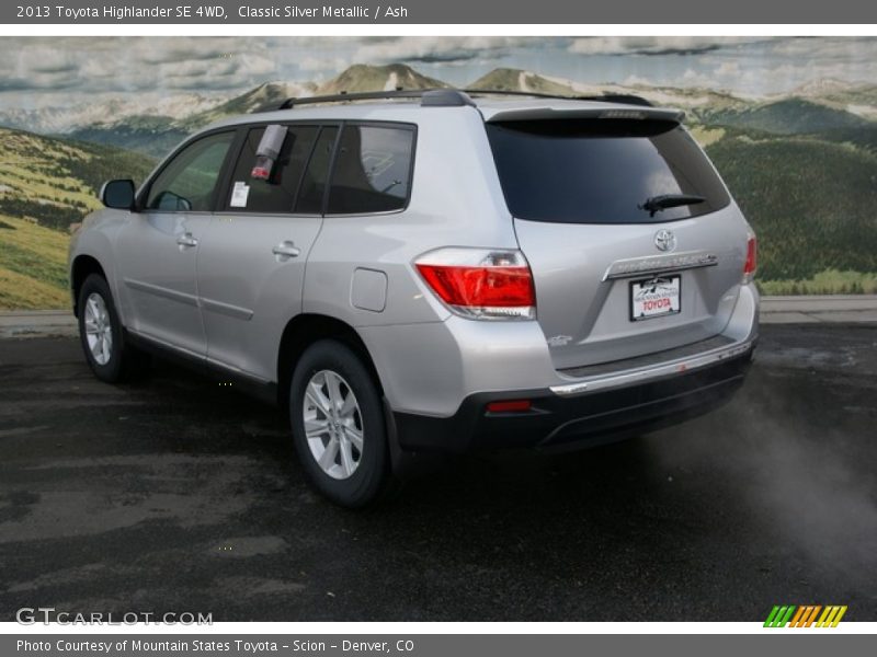 Classic Silver Metallic / Ash 2013 Toyota Highlander SE 4WD