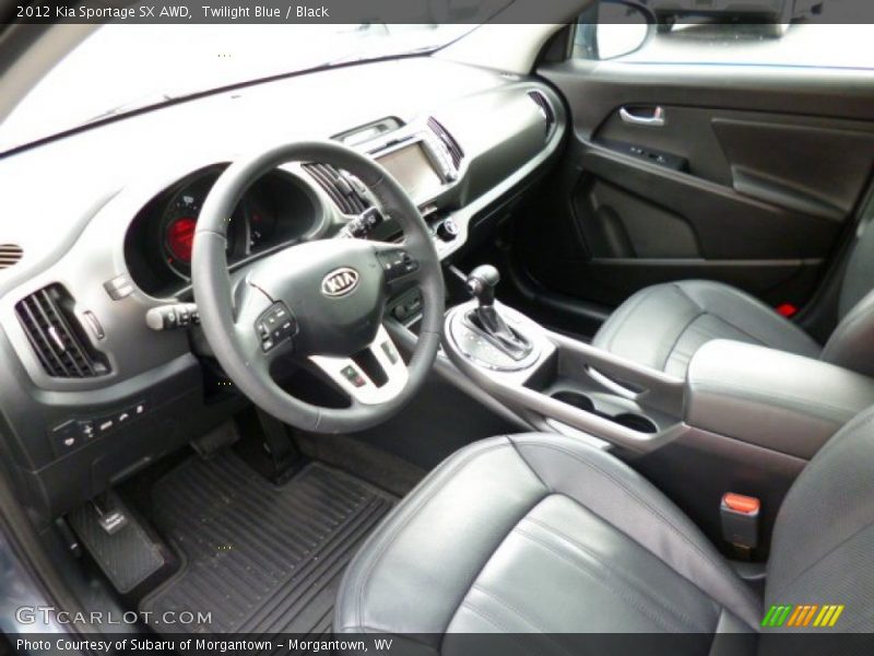 Black Interior - 2012 Sportage SX AWD 