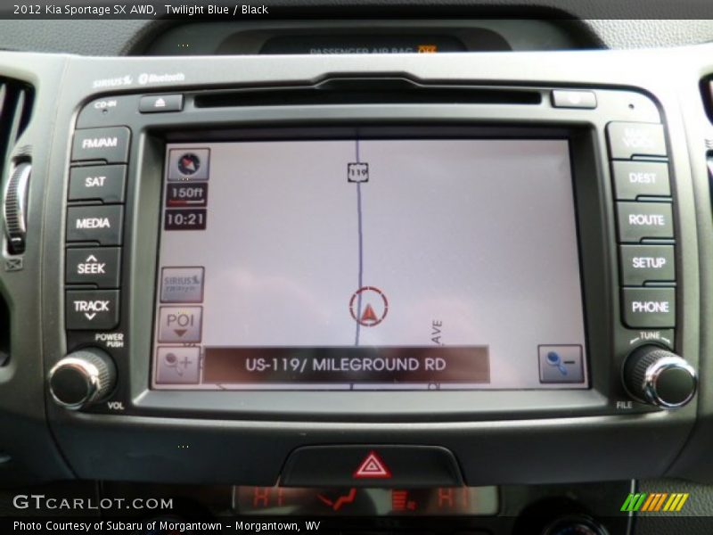 Navigation of 2012 Sportage SX AWD
