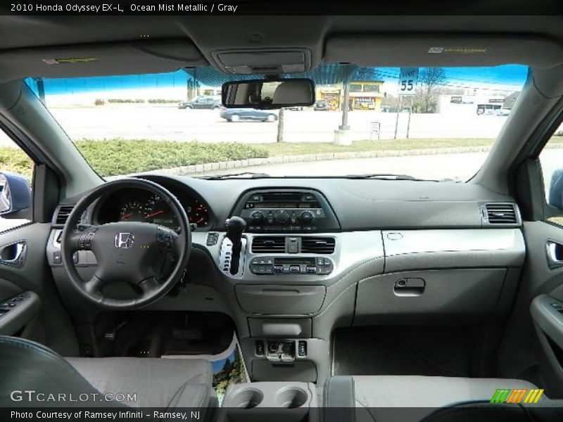Ocean Mist Metallic / Gray 2010 Honda Odyssey EX-L