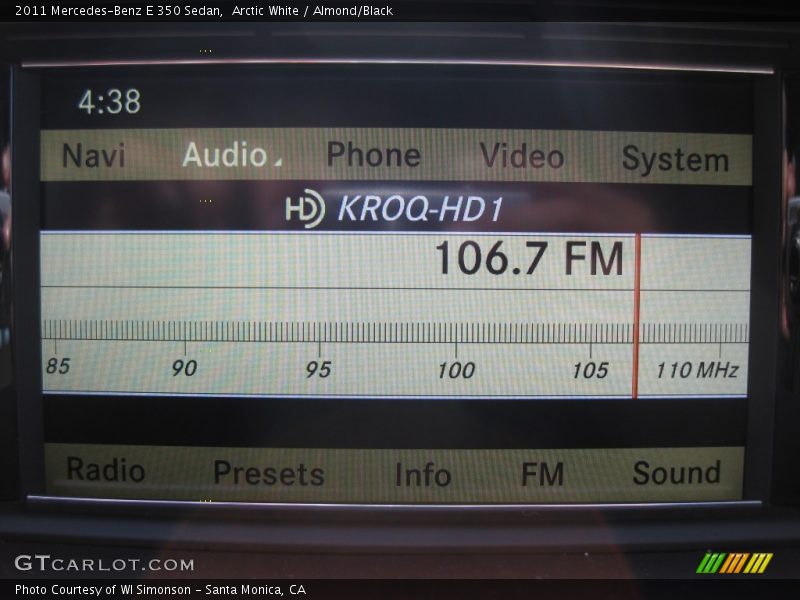 Arctic White / Almond/Black 2011 Mercedes-Benz E 350 Sedan