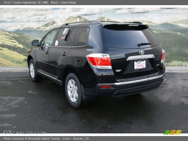 Black / Sand Beige 2013 Toyota Highlander SE 4WD