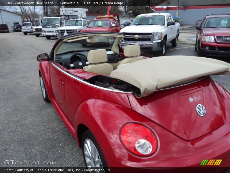 Salsa Red / Cream Beige 2008 Volkswagen New Beetle SE Convertible