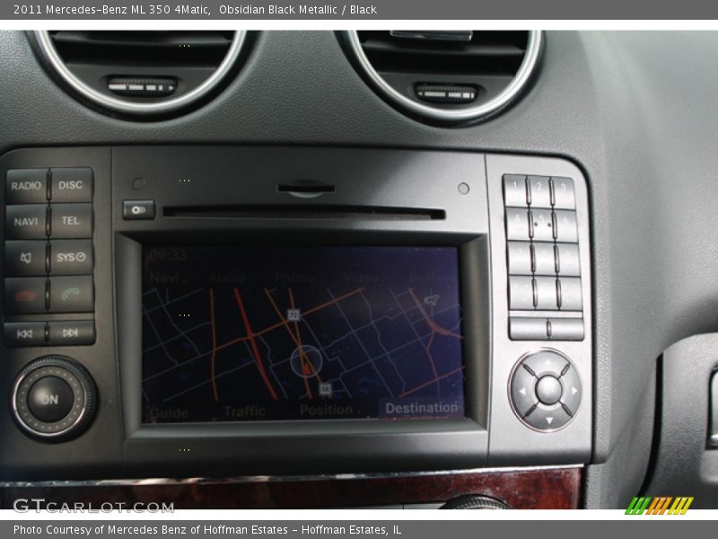 Obsidian Black Metallic / Black 2011 Mercedes-Benz ML 350 4Matic