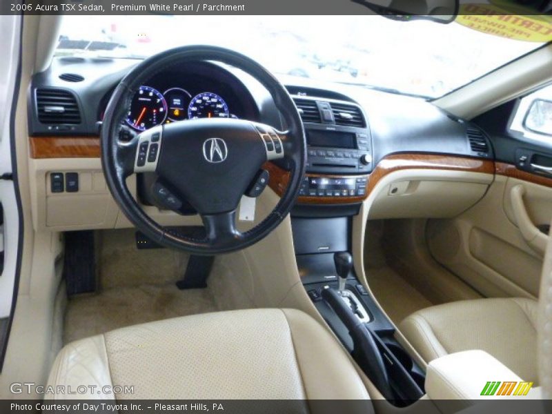 Premium White Pearl / Parchment 2006 Acura TSX Sedan