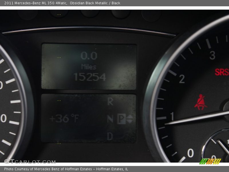 Obsidian Black Metallic / Black 2011 Mercedes-Benz ML 350 4Matic