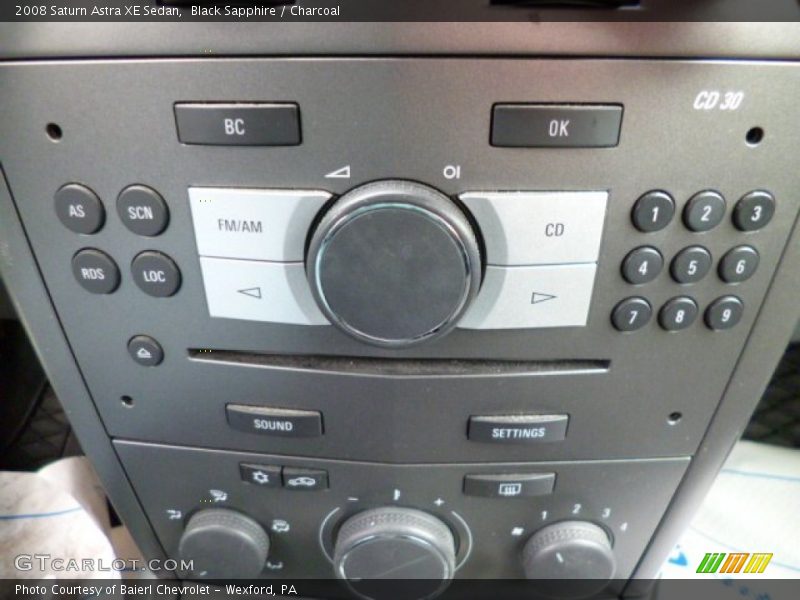 Black Sapphire / Charcoal 2008 Saturn Astra XE Sedan