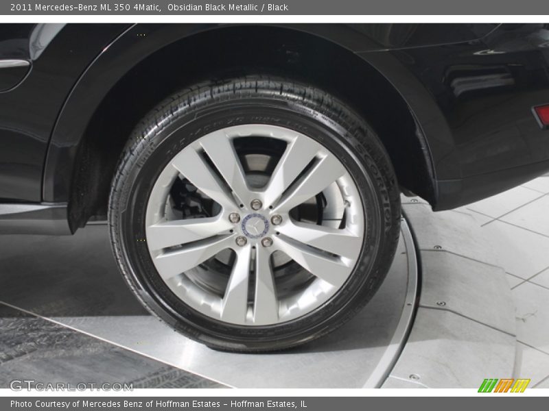 Obsidian Black Metallic / Black 2011 Mercedes-Benz ML 350 4Matic