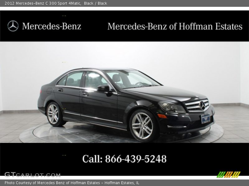 Black / Black 2012 Mercedes-Benz C 300 Sport 4Matic