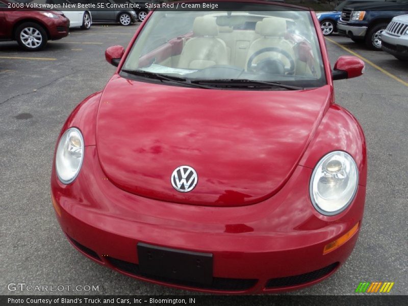 Salsa Red / Cream Beige 2008 Volkswagen New Beetle SE Convertible